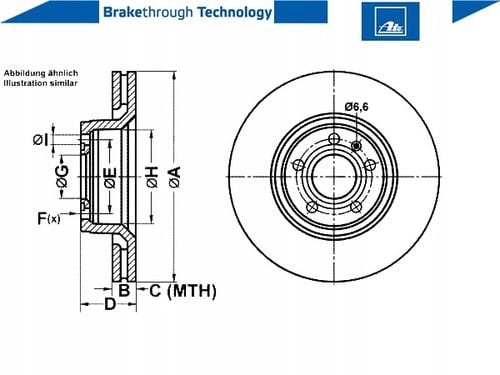 TARCZA HAM PRZOD 314X25 V ATE na Arena.pl