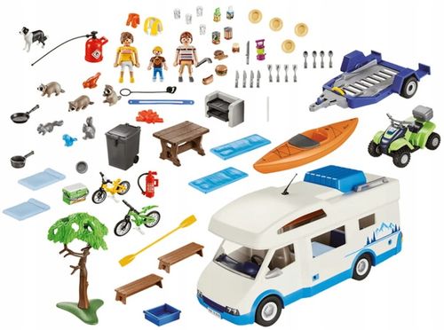 Playmobil Family Fun 9318 Wycieczka samochodem kempingowym na Arena.pl