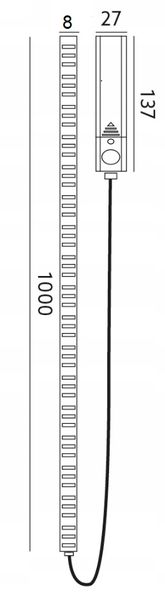 Oprawa meblowa z czujnikiem LED CORREA 3,4W barwa CIEPŁOBIAŁA zdjęcie 8