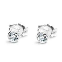 Złote kolczyki Staviori z diamentem