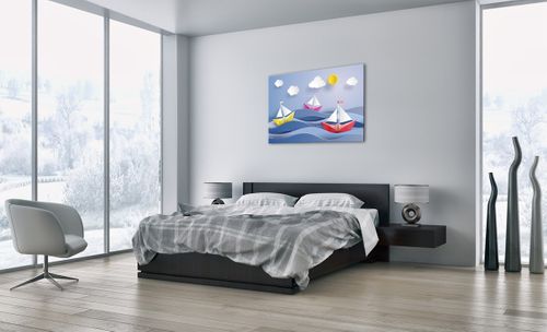 Obraz Na Płótnie - Statek Rysunek - 100X70 Cm - Aa100X70-2964 na Arena.pl