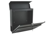 Skrzynka na Listy Pocztowa Gazety Pocztę Duża Listowa A4 Antracyt do Domu