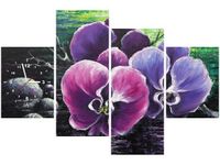 120CM 80CM ZEGAR 4 ELEM STORCZYK STAWEM OBRAZ ŚCIENNY