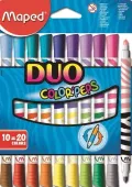 Flamastry dwustronne Color'Peps Duo, 20 kolorów