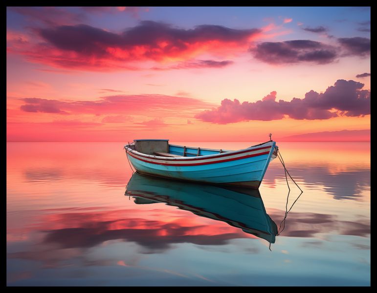 Plakat 65x50cm Spokój przed Połowem zdjęcie 2