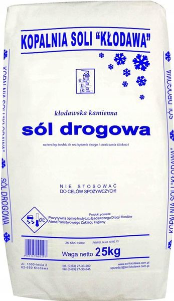 Sól drogowa Kłodawa 25 kg zdjęcie 3