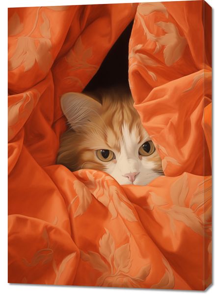 Obraz 70x100cm Ukryty Kot zdjęcie 1