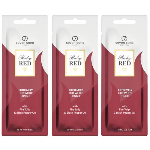 Zestaw 3x 7suns Ruby Red Extremely Hot White Tingle 15ml na Arena.pl