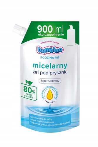 Bambino Rodzina Żel pod Prysznic Micelarny Refill 900ml Zapas x3 na Arena.pl