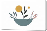 Obraz 90x60cm Miska Roślinności