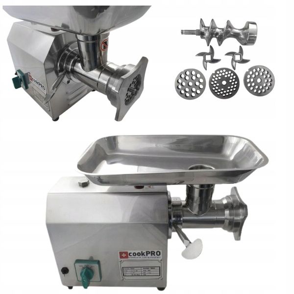 Wilk Profesjonalna Maszynka Do Mięsa TC12 INOX + 3 Sitka cookPRO 560040001 zdjęcie 1