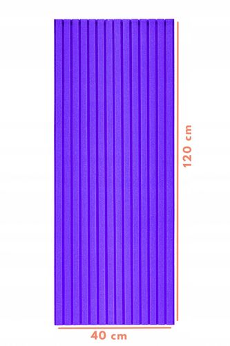 Panele akustyczne LAMELE 120x40x3 cm | Pianka poliuretanowa Fioletowy na Arena.pl