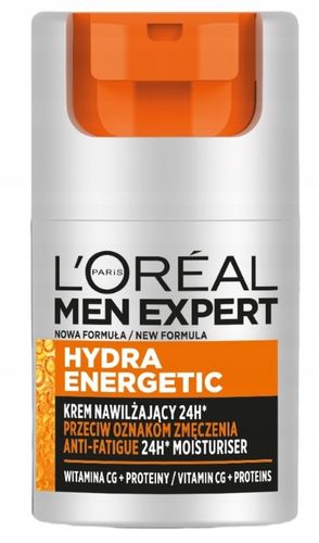 Loreal Men Expert Hydra Energetic Krem Do Twarzy Dla Mężczyzn 5Działań 50ml na Arena.pl