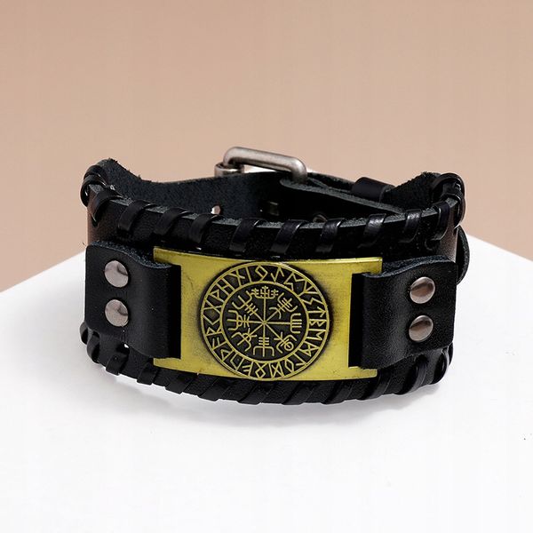 Bransoleta MĘSKA WIKINGÓW NORDYCKA KOMPAS RUNA 451 zdjęcie 2