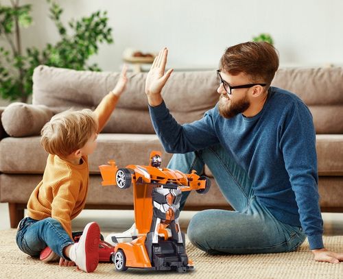 AUTO ROBOT TRANSFORMUJĄCY SAMOCHÓD NA PILOTA ZDALNIE STEROWANY DLA CHŁOPCA na Arena.pl