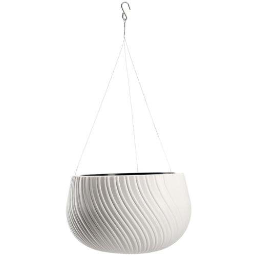 Donica Doniczka Wisząca Okrągła Misa Biała 29,5cm na Arena.pl