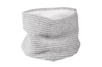 Jamiks MERINOS komin dla dzieci prążkowany jasny szary