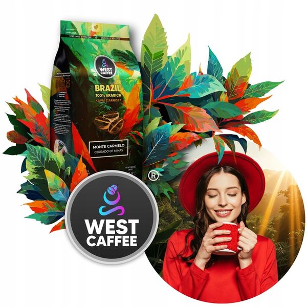 Kawa ziarnista Brazylia 1kg Świeżo Palona - 100% Arabica - Monte Carmelo zdjęcie 13