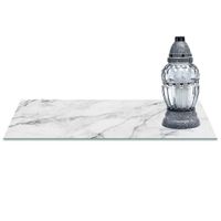 SZKLANA PODSTAWKA POD ZNICZE z dedykacją 60x20cm Marmur 379c