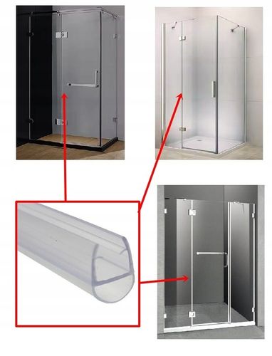 Uszczelka do kabiny drzwi parawanu boczna pionowa 5 6 mm 200 cm 2 m na Arena.pl