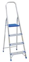 DRABINA ALUMINIOWA WOLNOSTOJĄCA 154CM 3 STOPNIE + PODEST - DR1103