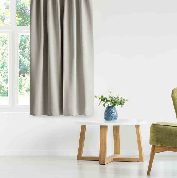 CURT/AH/BLACKOUT/EYELETS/L.BEIGE/140x270/1PC zdjęcie 5