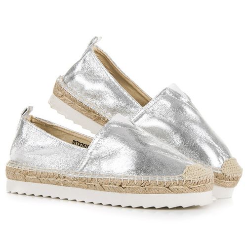 Srebrne Wsuwane Espadryle r.37 na Arena.pl