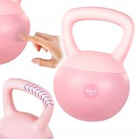 Kettlebell Odważnik Hantla Ciężar Do Ćwiczeń Fitness Różowy 6 kg DrFit