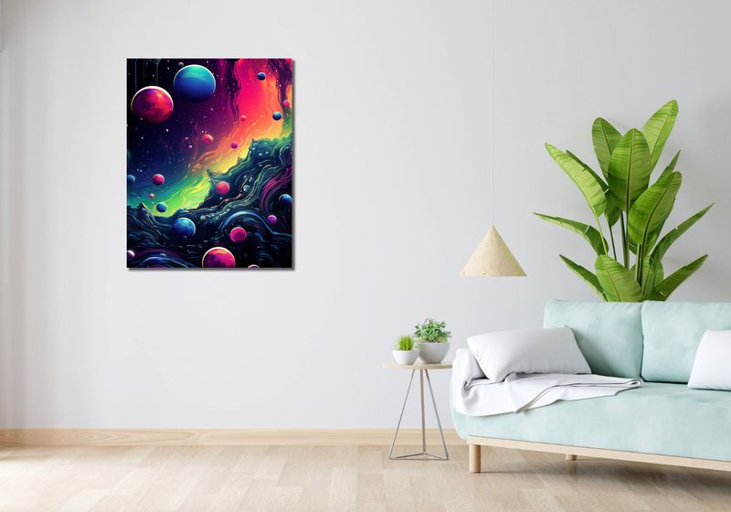 Obraz 70x90cm Kalejdoskop Galaktyk zdjęcie 2