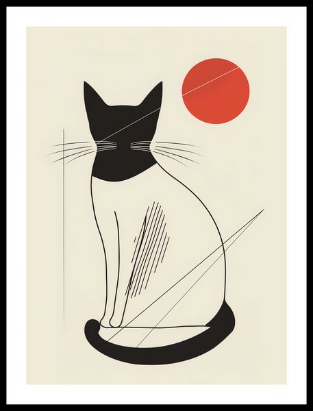 Plakat 40x55cm Czerwony Krąg zdjęcie 3