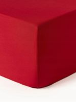 Prześcieradło z perkalu z gumką na łóżko Elsie 200 x 200 cm wys 35 BAWEŁNA