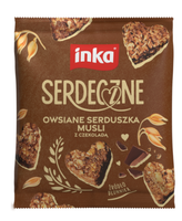 Inka Serdeczne Owsiane serduszka musli z czekoladą 50 g