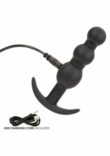 calexotics boundless vibrating beaded plug silikonowy, wibrujący, ipx7 na Arena.pl