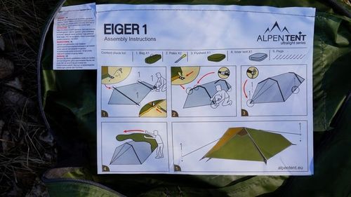 Namiot AlpenTent EIGER1 Ultralight 1os LEKKI 1,5kg na Arena.pl