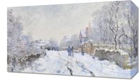 Obraz 50x30cm Snow at Argenteuil, Monet Vintage do Salonu