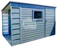 Schowek Domek Ogrodowy 2,5x2,5m + Wiata 0,5 Drzwi Okno Dach spad  GP432