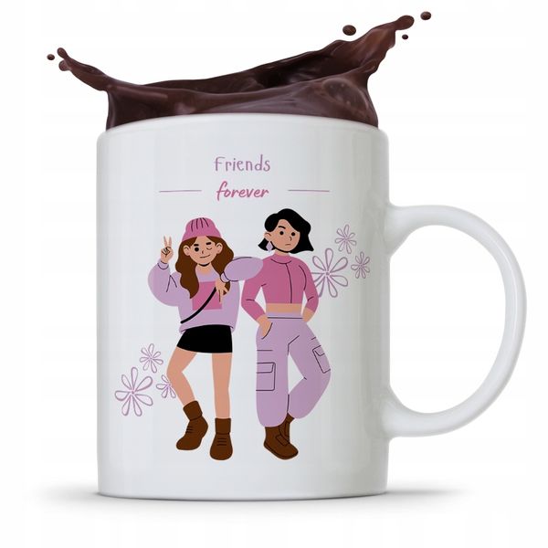 Kubek Prezent Dla Przyjaciela Friends Forever Z Nadrukiem Ze Zdjęciem zdjęcie 1