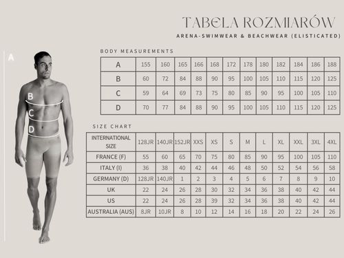Kąpielówki męskie spodenki kąpielowe jammery na basen Arena Fireflow r.D5 na Arena.pl