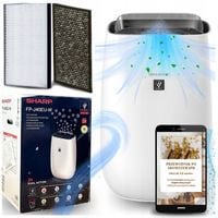 Oczyszczacz powietrza SHARP FP-J40EUW z JONIZACJĄ usuwa patogeny 2w1 HEPA