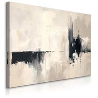 Obraz Canvas Do Salonu Sypialni Beżowa Abstrakcja Styl Boho 120cm x 80cm