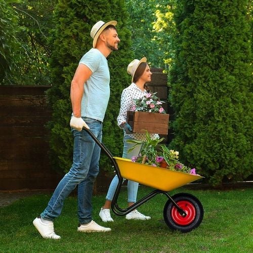 KOŁO KÓŁKO TACZKI TACZEK WÓZKA 400-8 6PR POMPOWANE Z OSIĄ OPONA MOCNE na Arena.pl