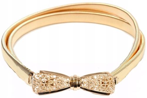 Sprężyna Damski Pasek Snake Pancerka Metalowy Gold na Arena.pl