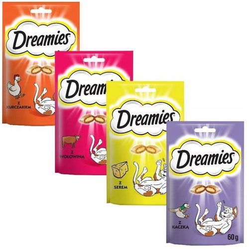 Dreamies Przysmak MIX smaków dla kota 4x60g PAKIET na Arena.pl