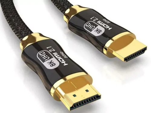 Kabel przewód hdmi 2.1 video ultra high speed 8k 60hz 4k 120hz hq gold 3m na Arena.pl