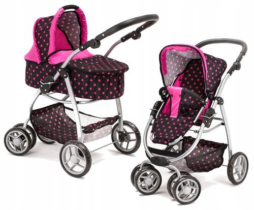 Doris DUŻY WÓZEK DLA LALEK GŁĘBOKI SPACEROWY 4w1 na Arena.pl