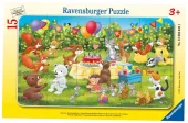 Puzzle dla dzieci 2D w ramce: Przyjęcie urodzinowe