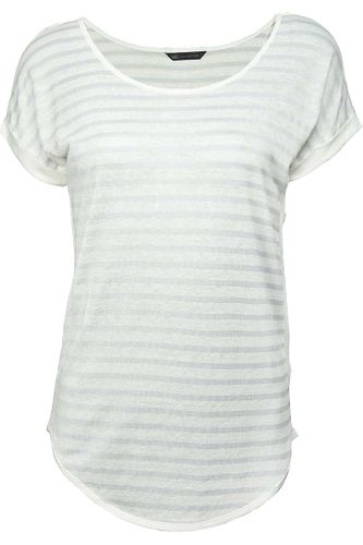 Bluzka w Biało-Szare Paski - 44 / XXL na Arena.pl