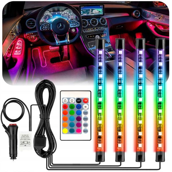 Oświetlenie Interlook LED RGB wnętrza auta zdjęcie 14