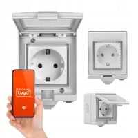 Inteligentne Gniazdo Natynkowe Wifi Tuya IP55 16A