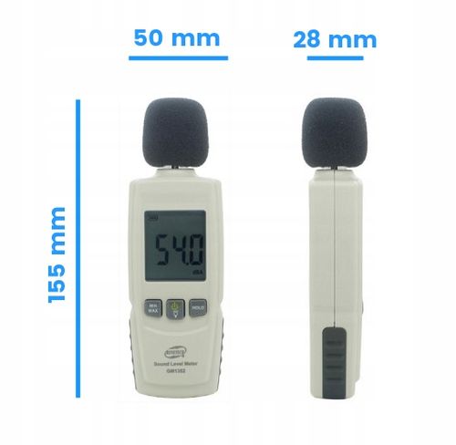 SONOMETR DECYBELOMIERZ CYFROWY MIERNIK NATĘŻENIA POZIOMU DŹWIĘKU HAŁASU LCD na Arena.pl